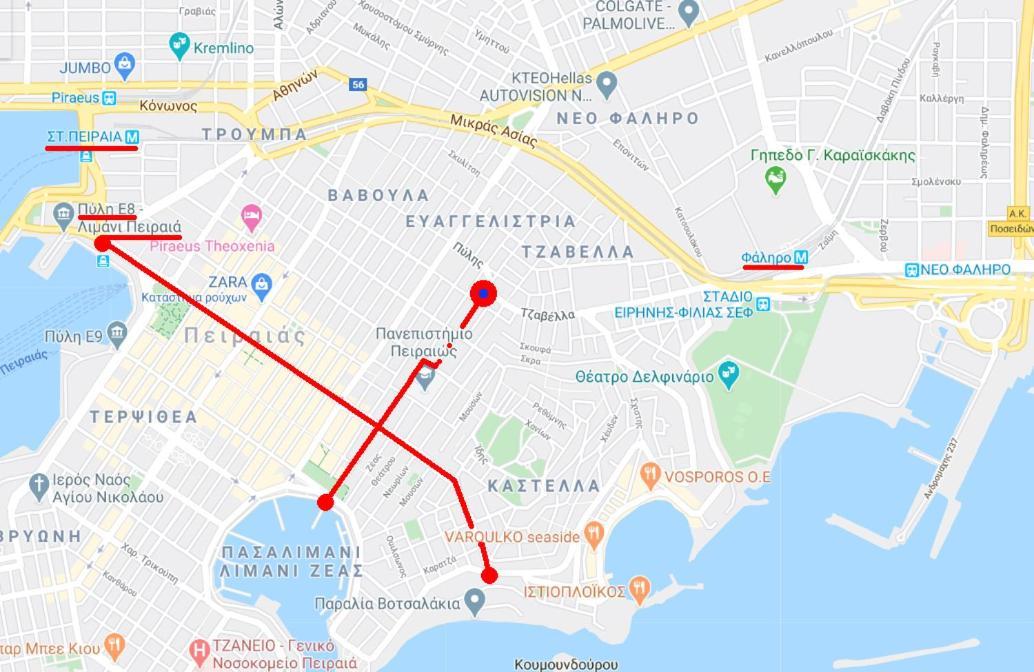 Apartment Center Piraeus Location Kastella Passalimani Port Exterior photo